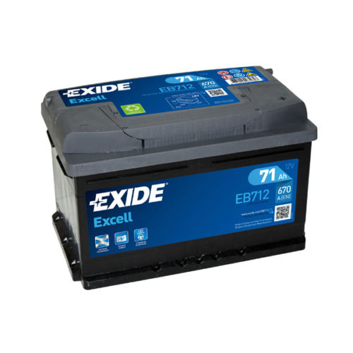 12V 71Ah Exide Excell Low R+ (EXD-EB712) Fiyatı Ve Özellikleri | Lastik ...